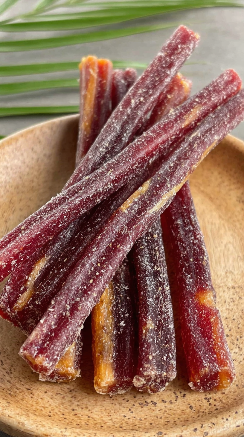 Apple Cranberry Dog Dental Sticks being served on beautiful dinnerware