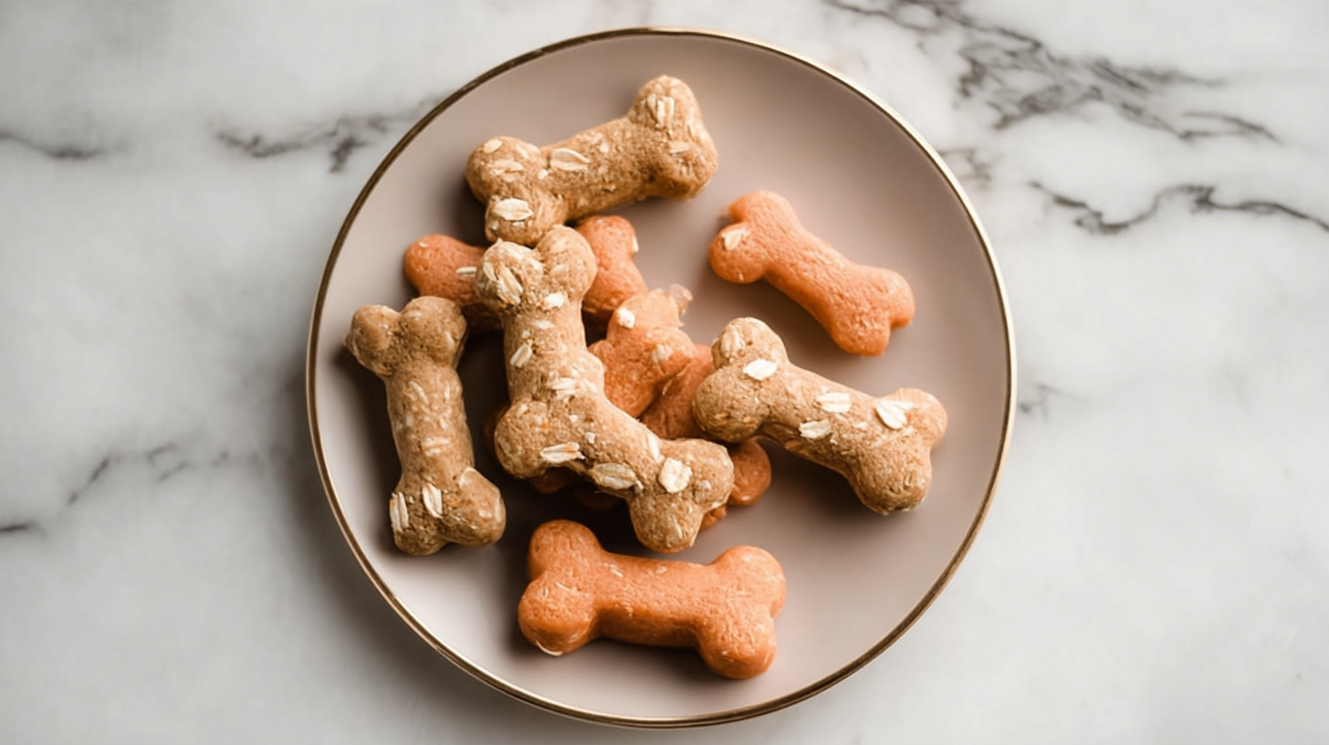 Hero shot of Carrot Oat Dog Treats