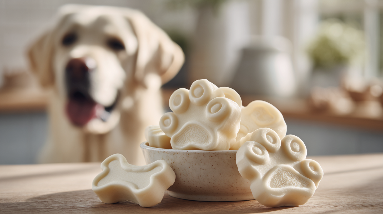 Hero shot of Greek Yogurt Dog Treats, finished dish