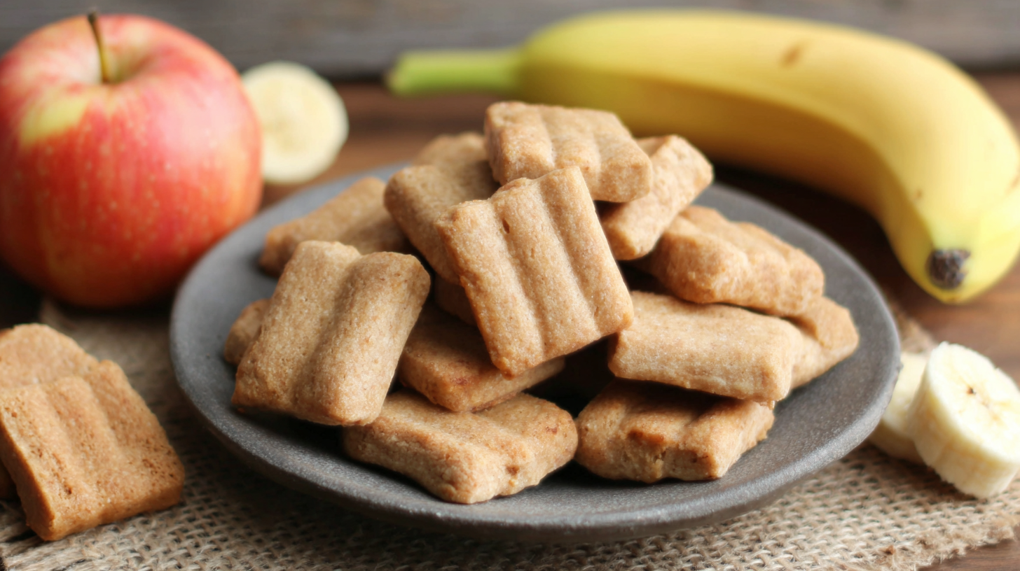 Homemade Apple and Banana Dog Treats hero shot