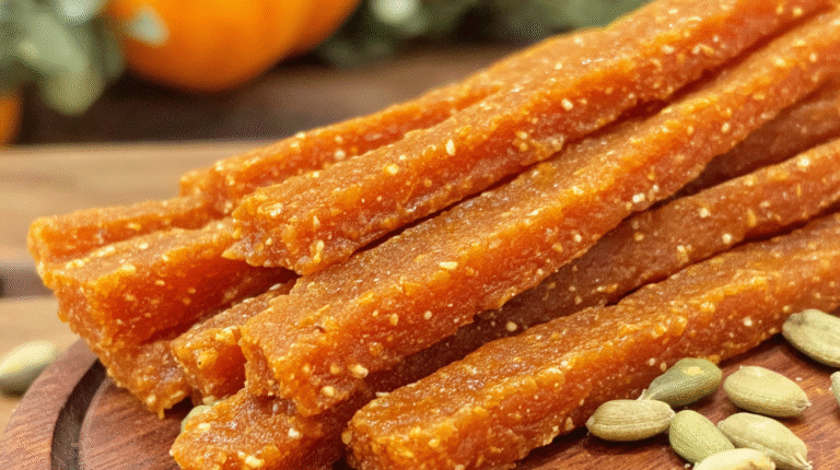 Hero shot of Homemade Carrot & Pumpkin Chews for Dogs