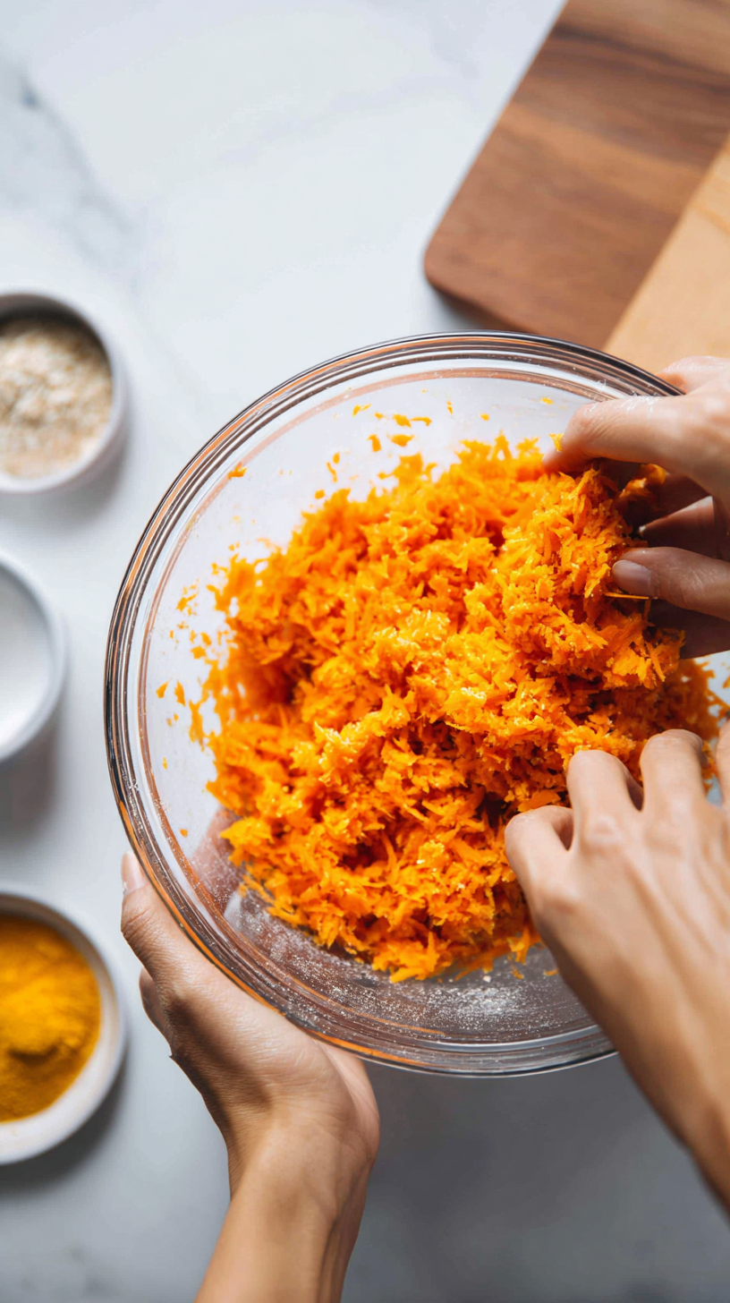 Preparing Homemade Carrot & Pumpkin Chews for Dogs step by step cooking process