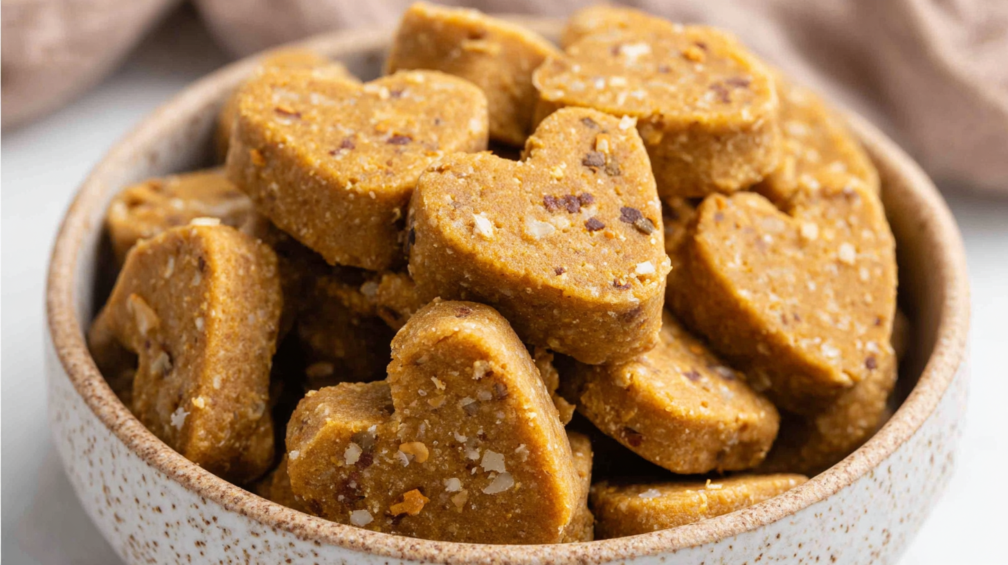 Hero shot of Homemade Chicken Broth Dog Biscuits