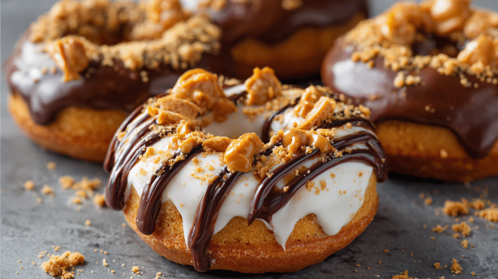 Hero shot of Peanut Butter & Pumpkin Pup Donuts for Dogs