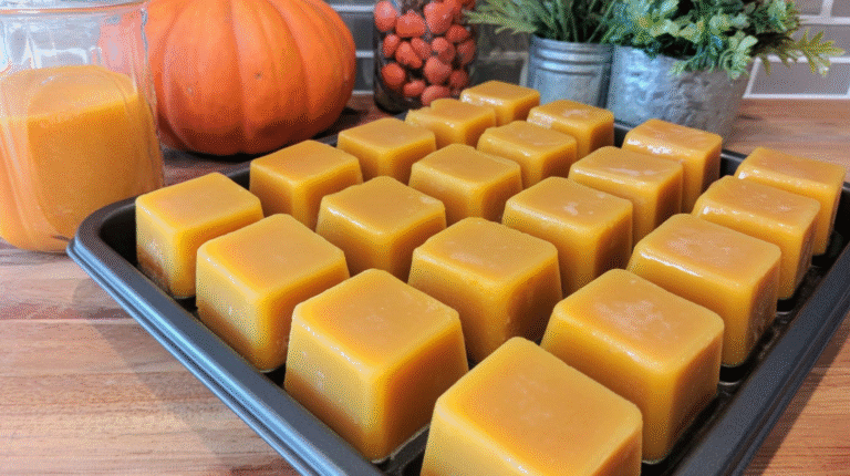 Hero shot of Pumpkin & Banana Chill Cubes for Dogs