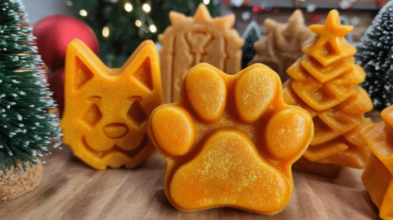 Pumpkin & Turmeric Dog Treats Recipe hero shot of finished dish