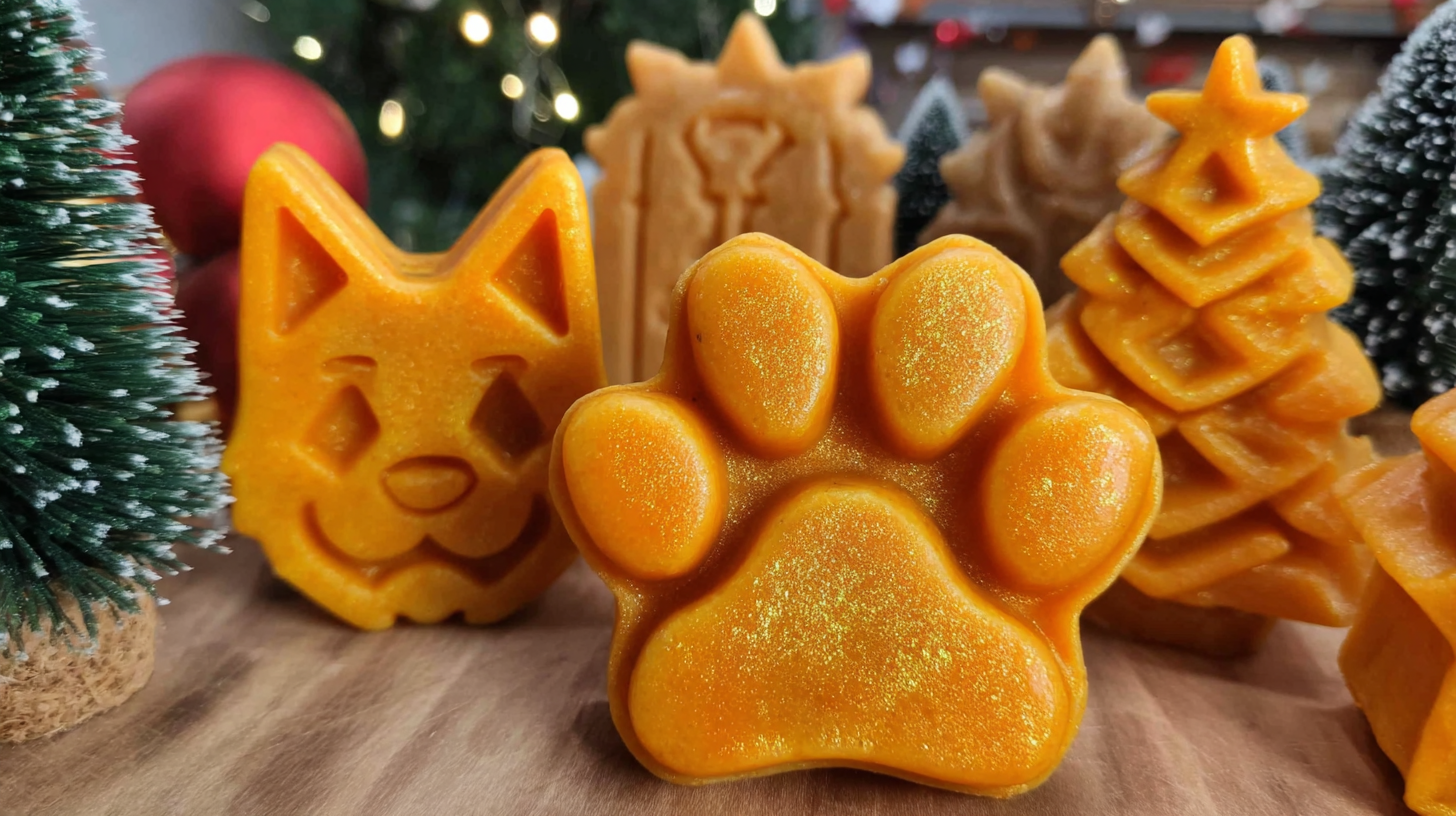 Pumpkin & Turmeric Dog Treats Recipe hero shot of finished dish