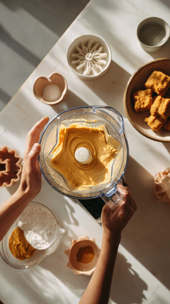 Preparing Frozen Dog Treats step by step cooking process