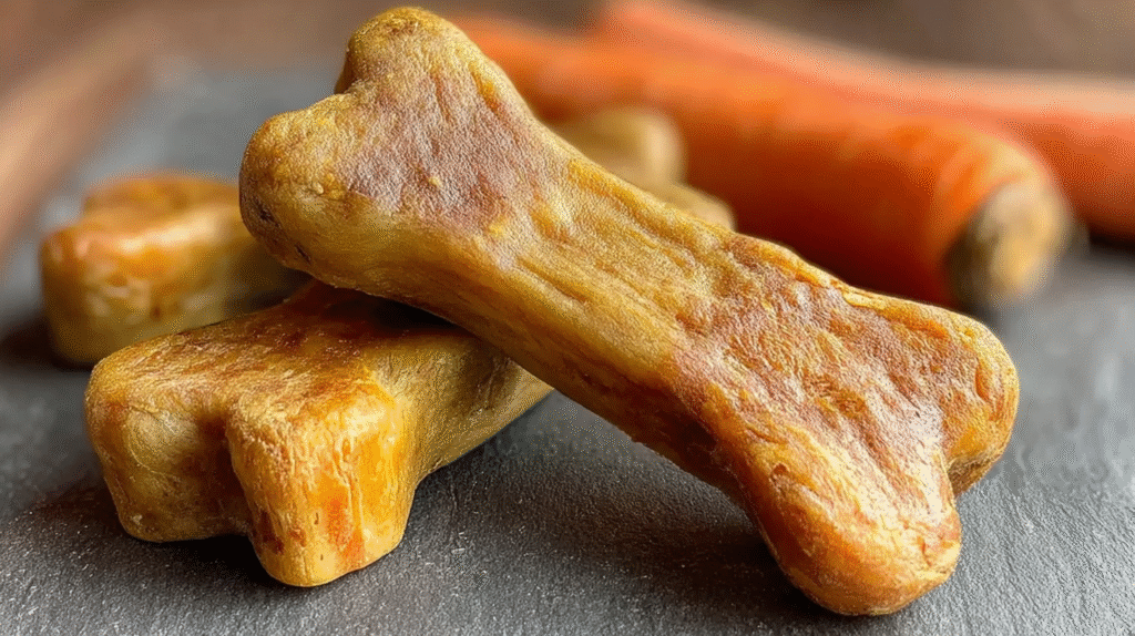 Apple and Carrot Hard Bones for Dogs hero shot
