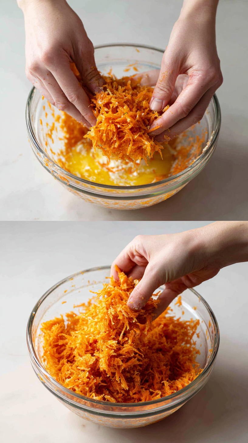 Preparing Apple Carrot Dog Treats step by step cooking process