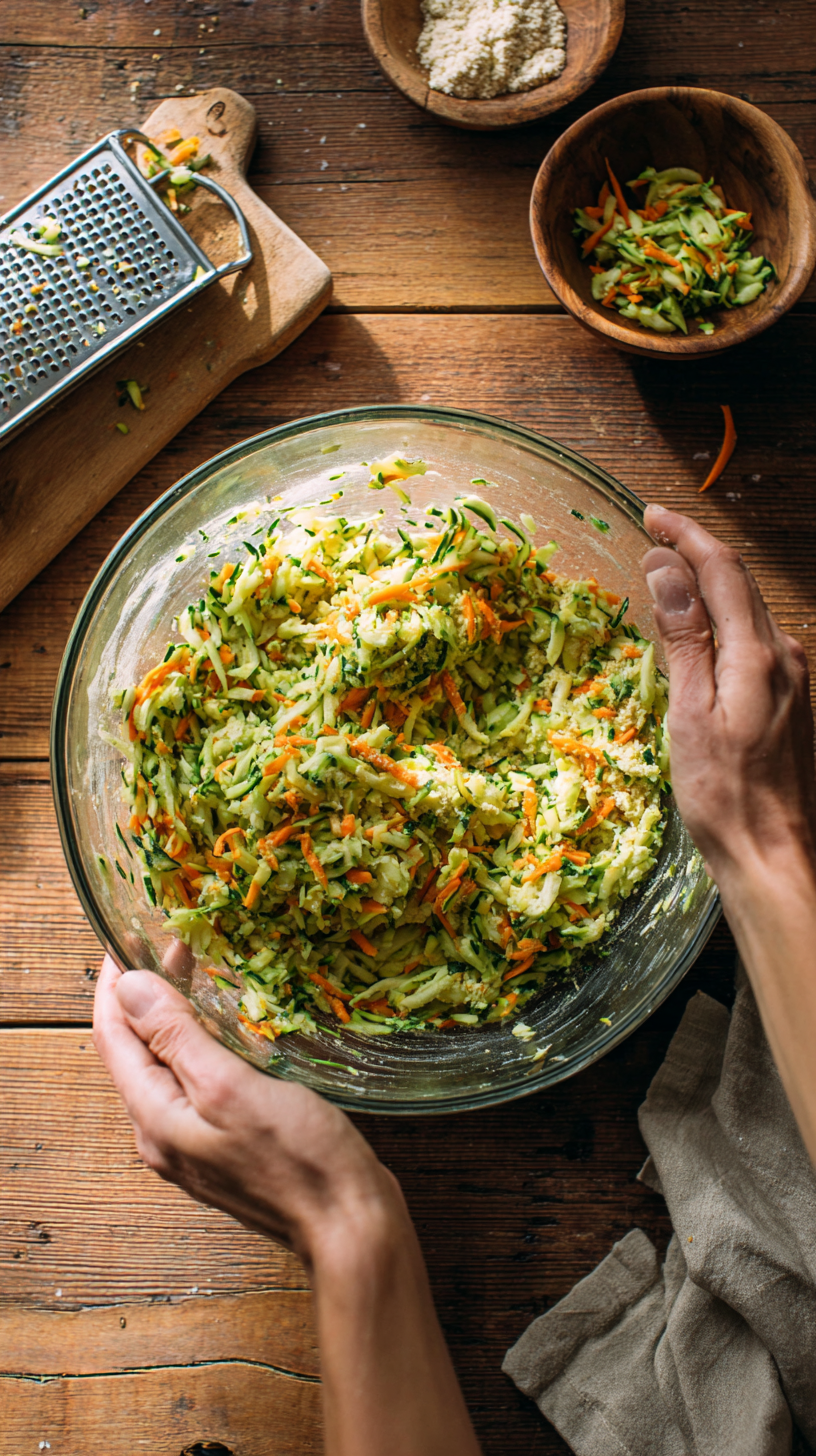 Preparing Apple & Zucchini Chew Sticks step by step cooking process