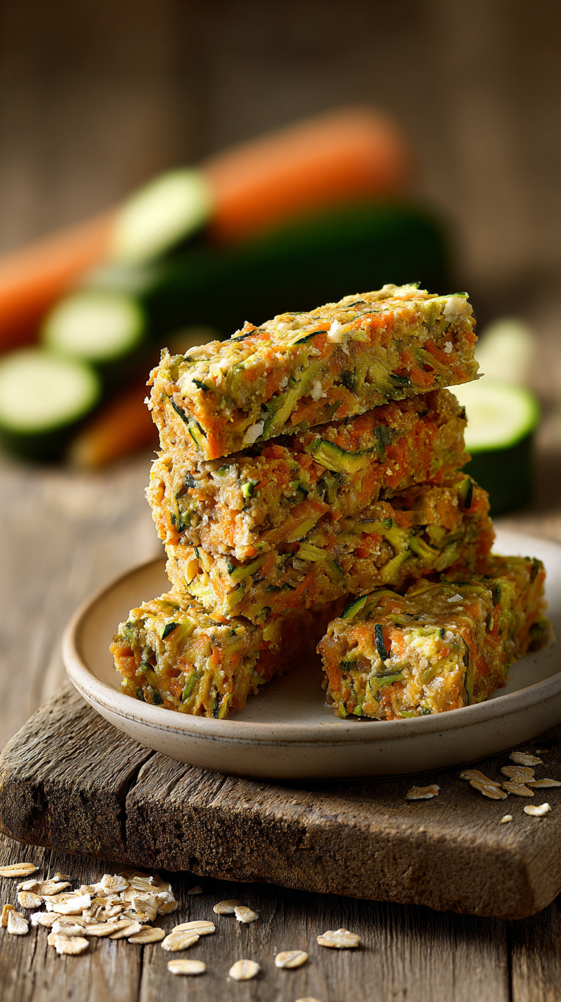 Apple & Zucchini Chew Sticks being served on beautiful dinnerware