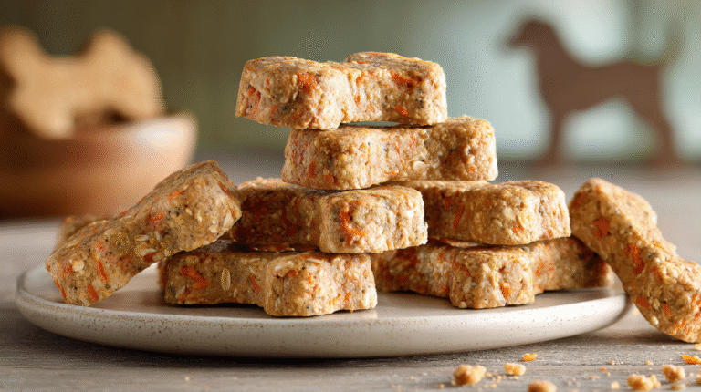 Banana Carrot No-Bake Dog Treats hero shot