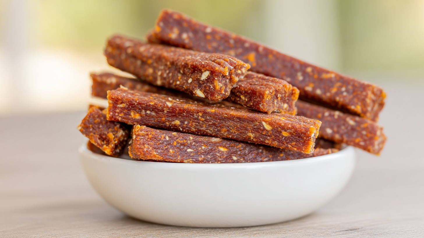 Hero shot of Beef & Sweet Potato Chews for Dogs