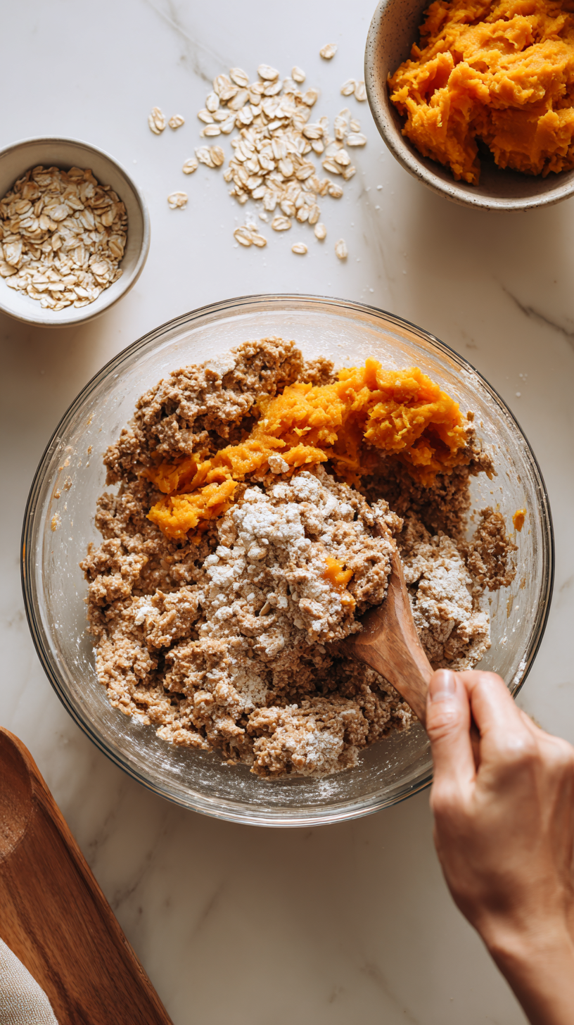 Preparing Beef & Sweet Potato Chews for Dogs step by step cooking process