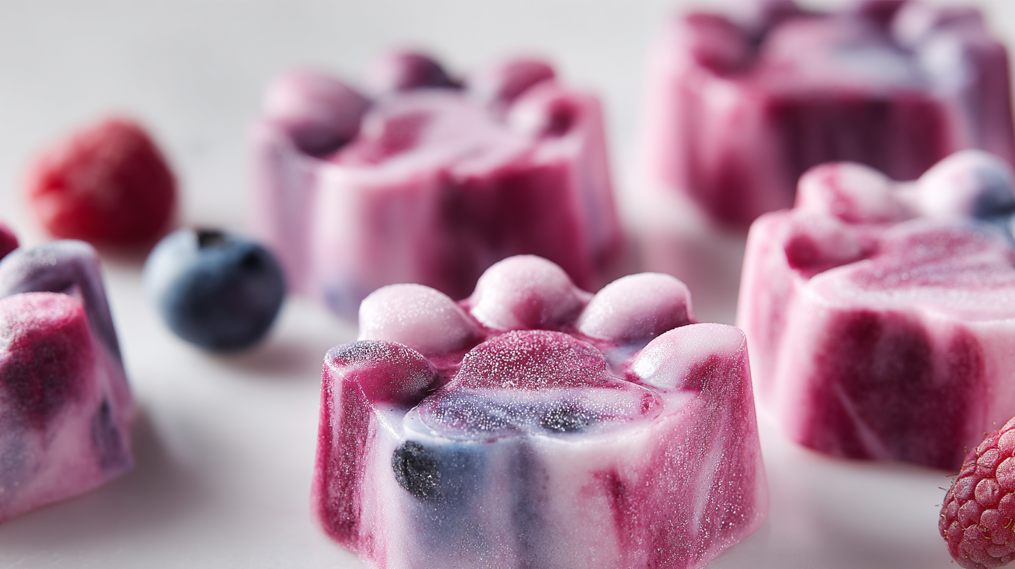 Berry Yogurt Swirl Frozen Dog Treats hero shot