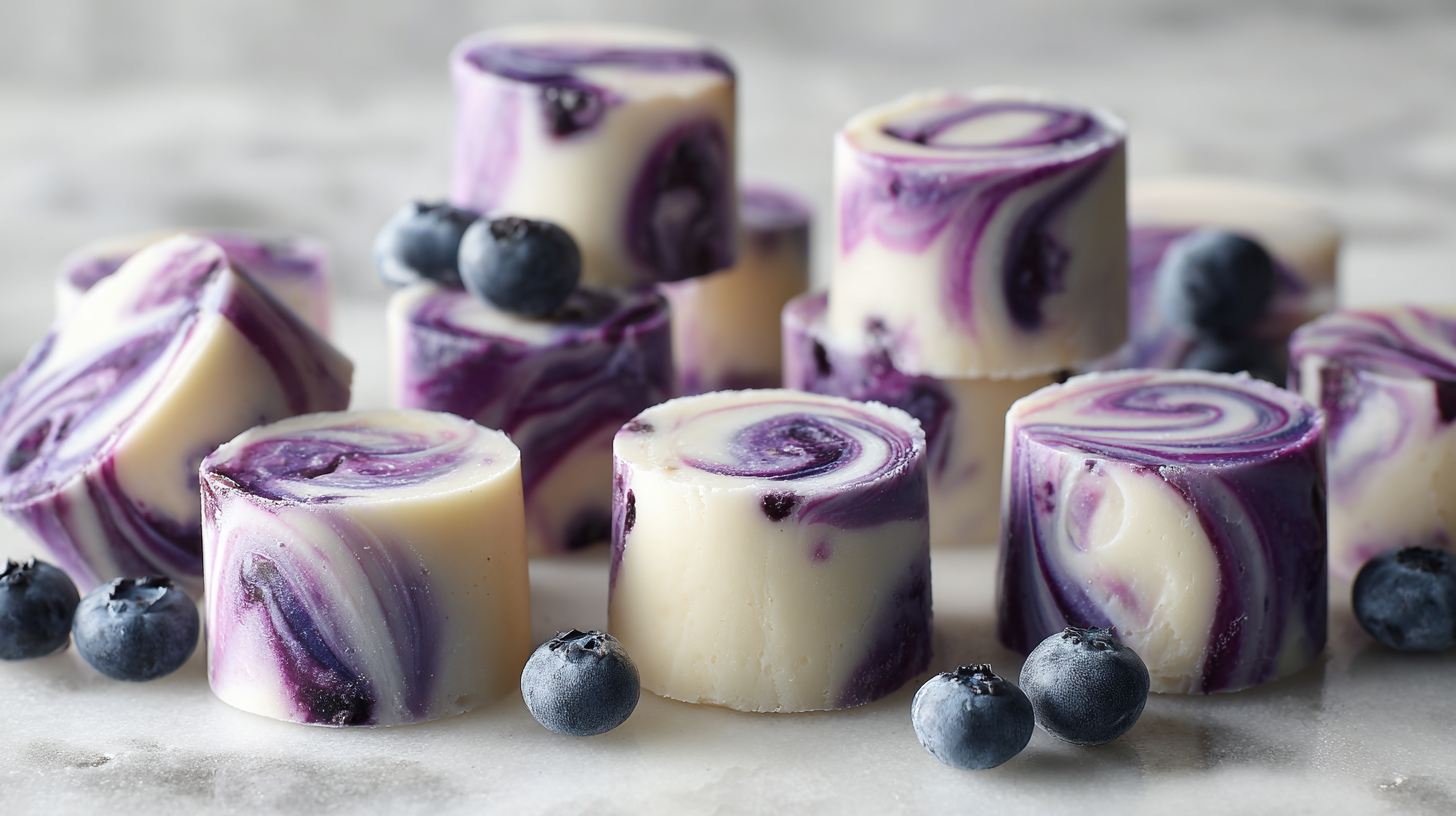 Blueberry Swirl Yogurt Bites hero shot