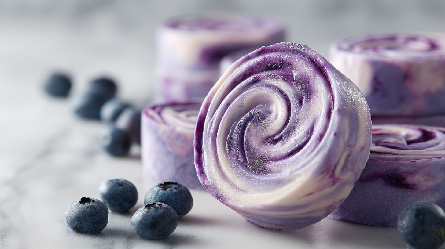 Hero shot of Blueberry Yogurt Swirl Dog Treats
