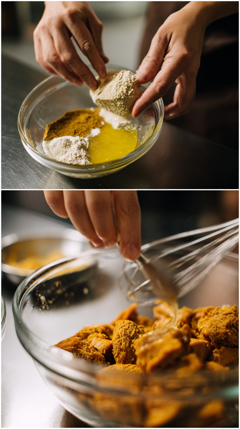 Preparing Chicken Broth Dog Treats step by step cooking process