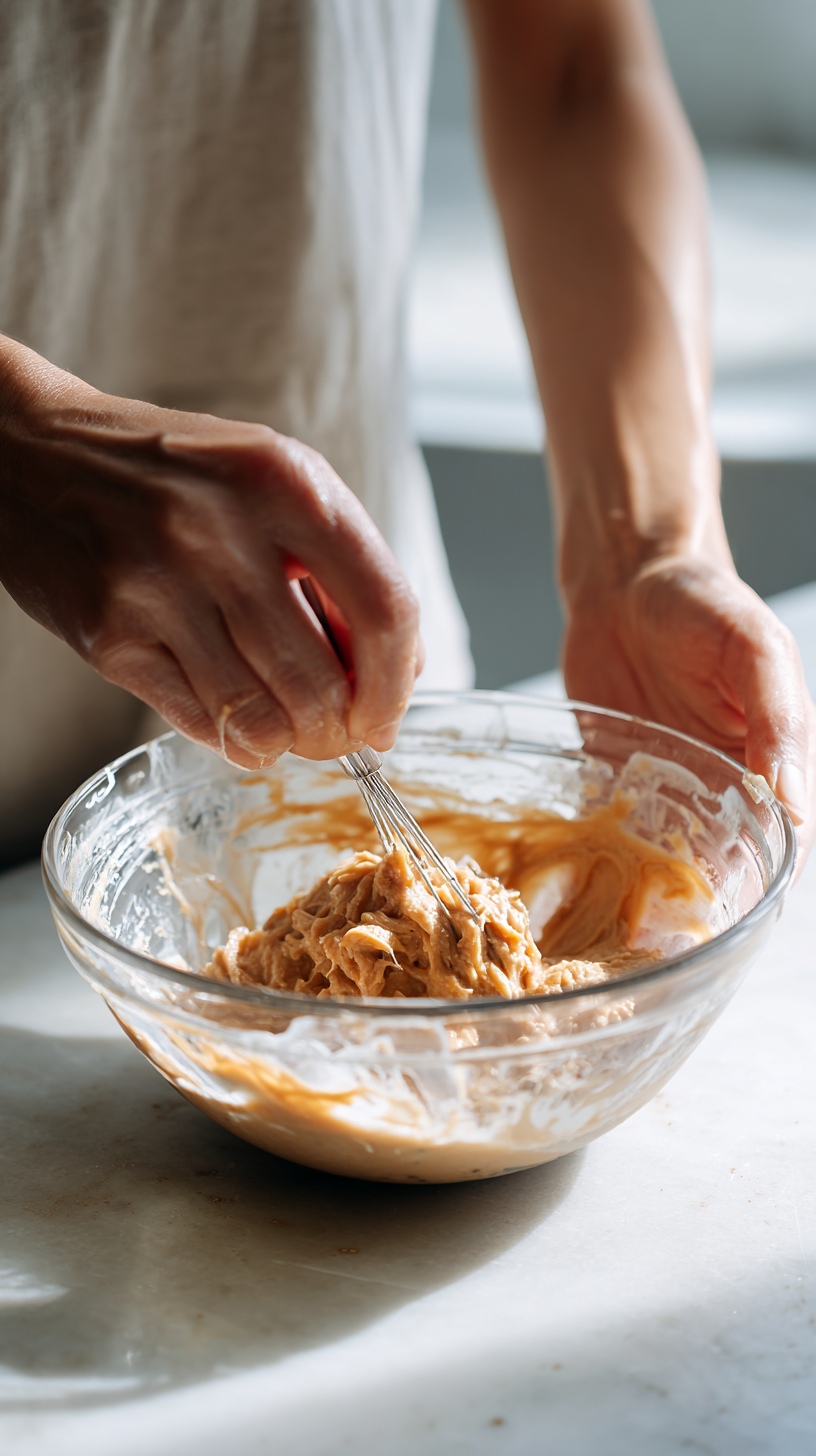 Preparing Coconut Dog Treats step by step cooking process