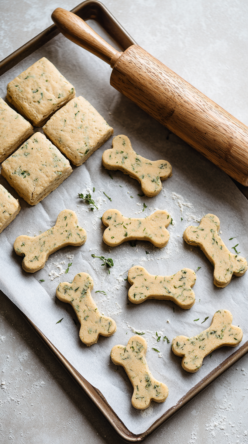 Preparing Dog Dental Treats step by step cooking process