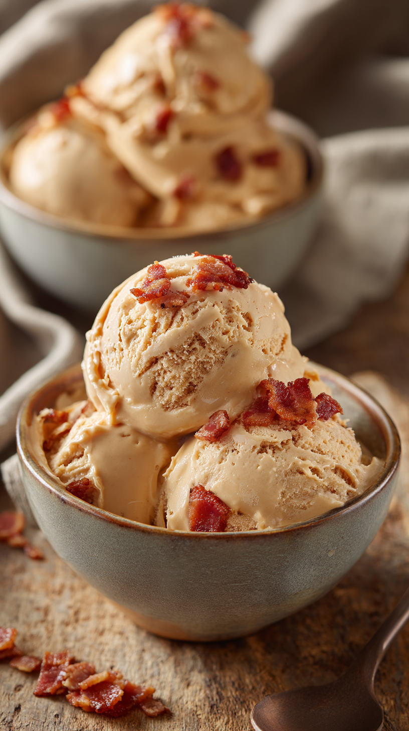 Dog Ice Cream being served on beautiful dinnerware