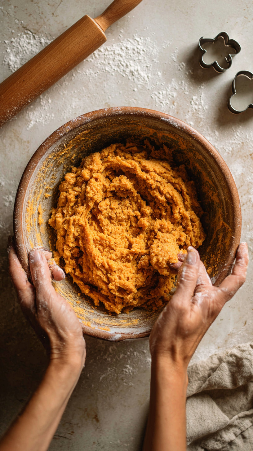 Preparing Halloween Decorated Dog Treats step by step cooking process