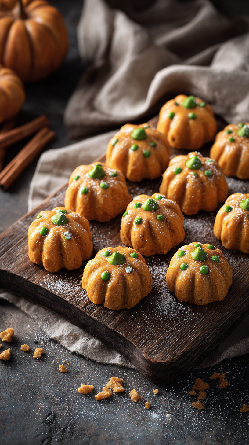 Halloween Pumpkin Dog Treats being served on beautiful dinnerware