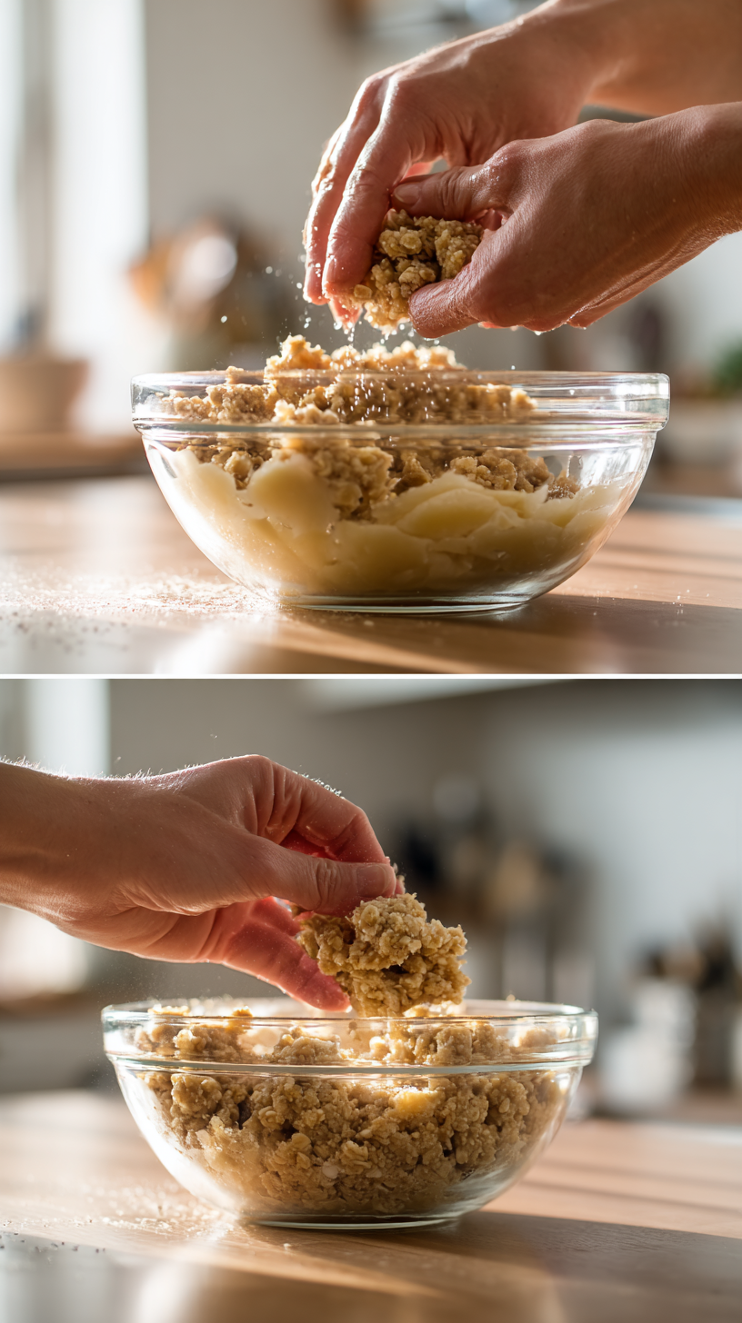 Preparing Homemade Applesauce Dog Treats step by step cooking process