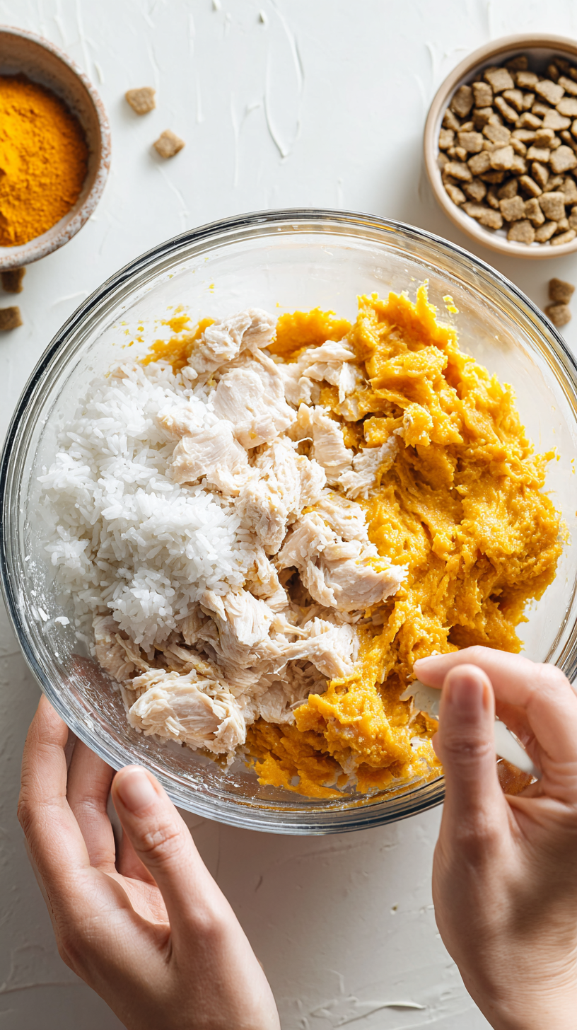 Preparing Homemade Cat Food Recipes for Sensitive Stomachs step by step cooking process