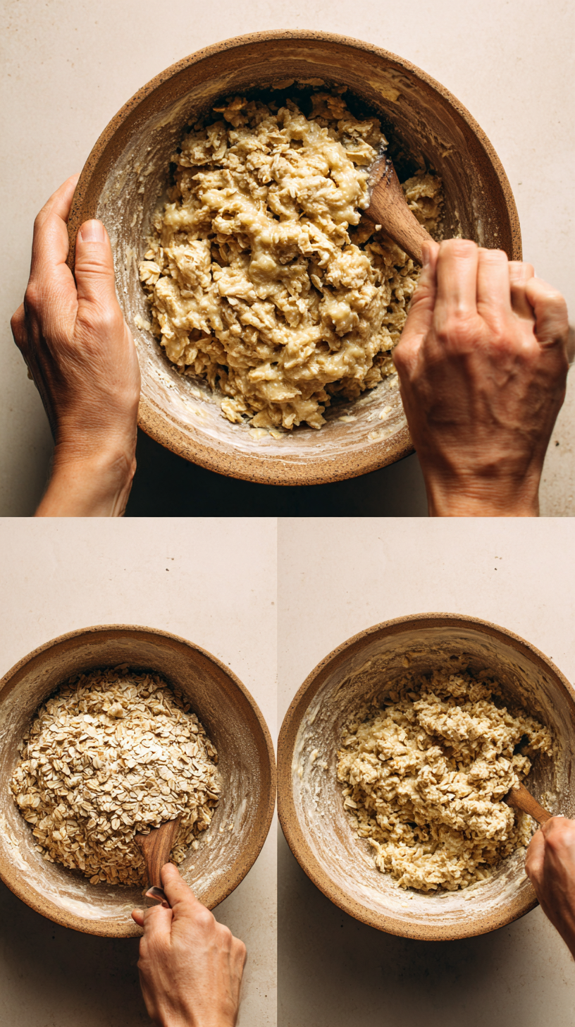 Preparing Oat Dog Treats step by step cooking process