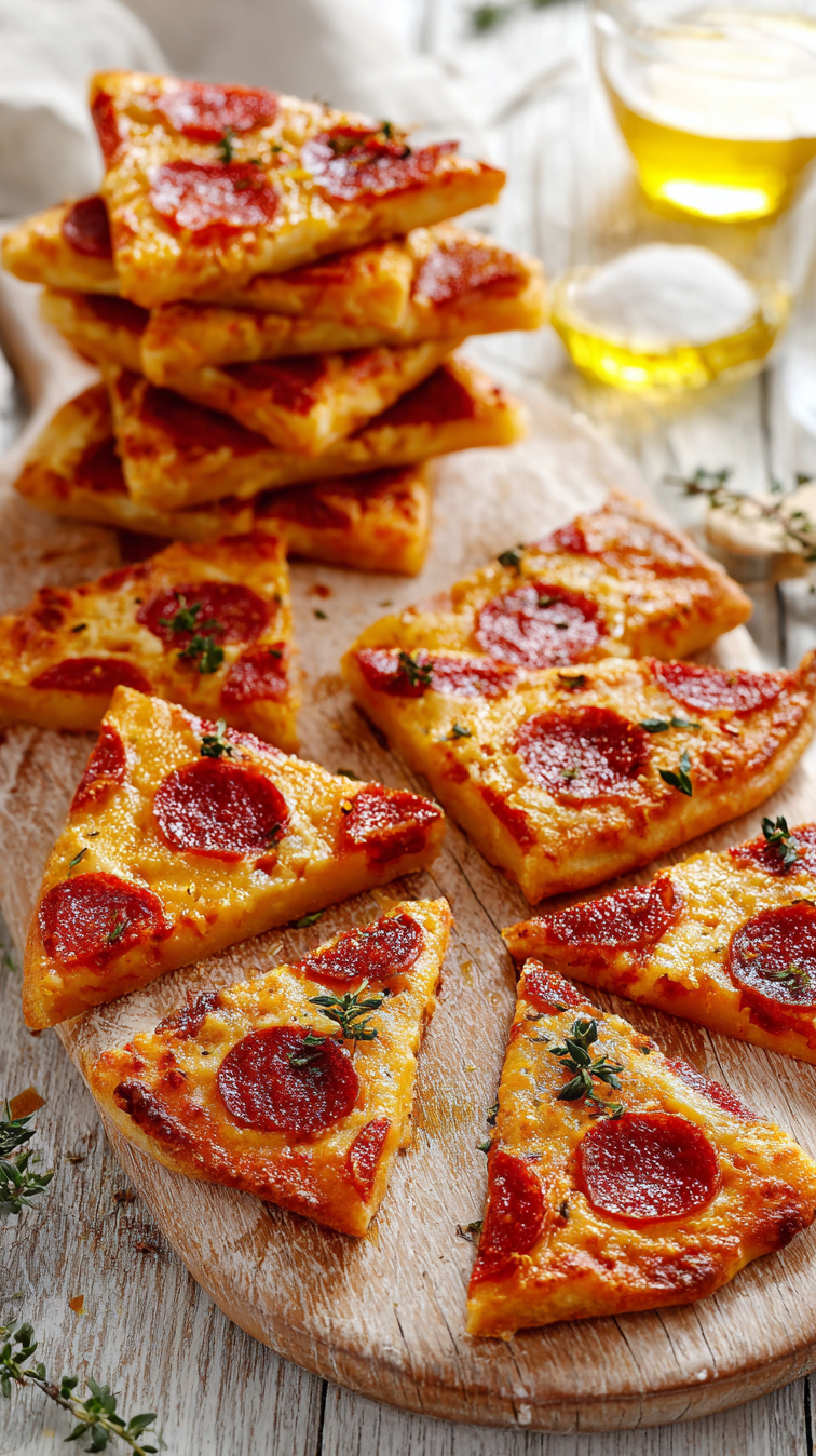 Pizza Slices Dog Treats being served on beautiful dinnerware
