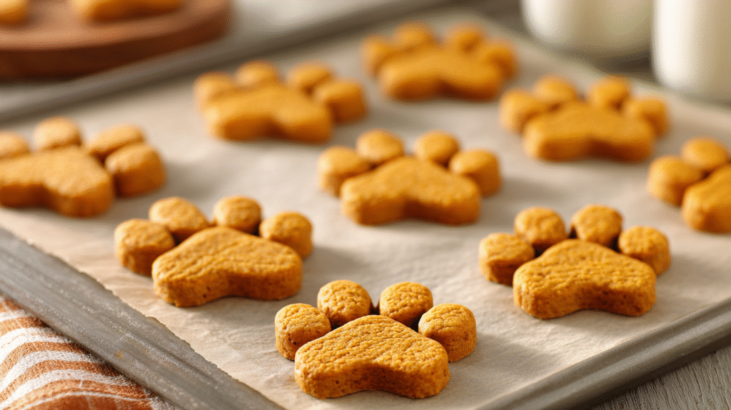 Hero shot of Pumpkin Applesauce Dog Treats