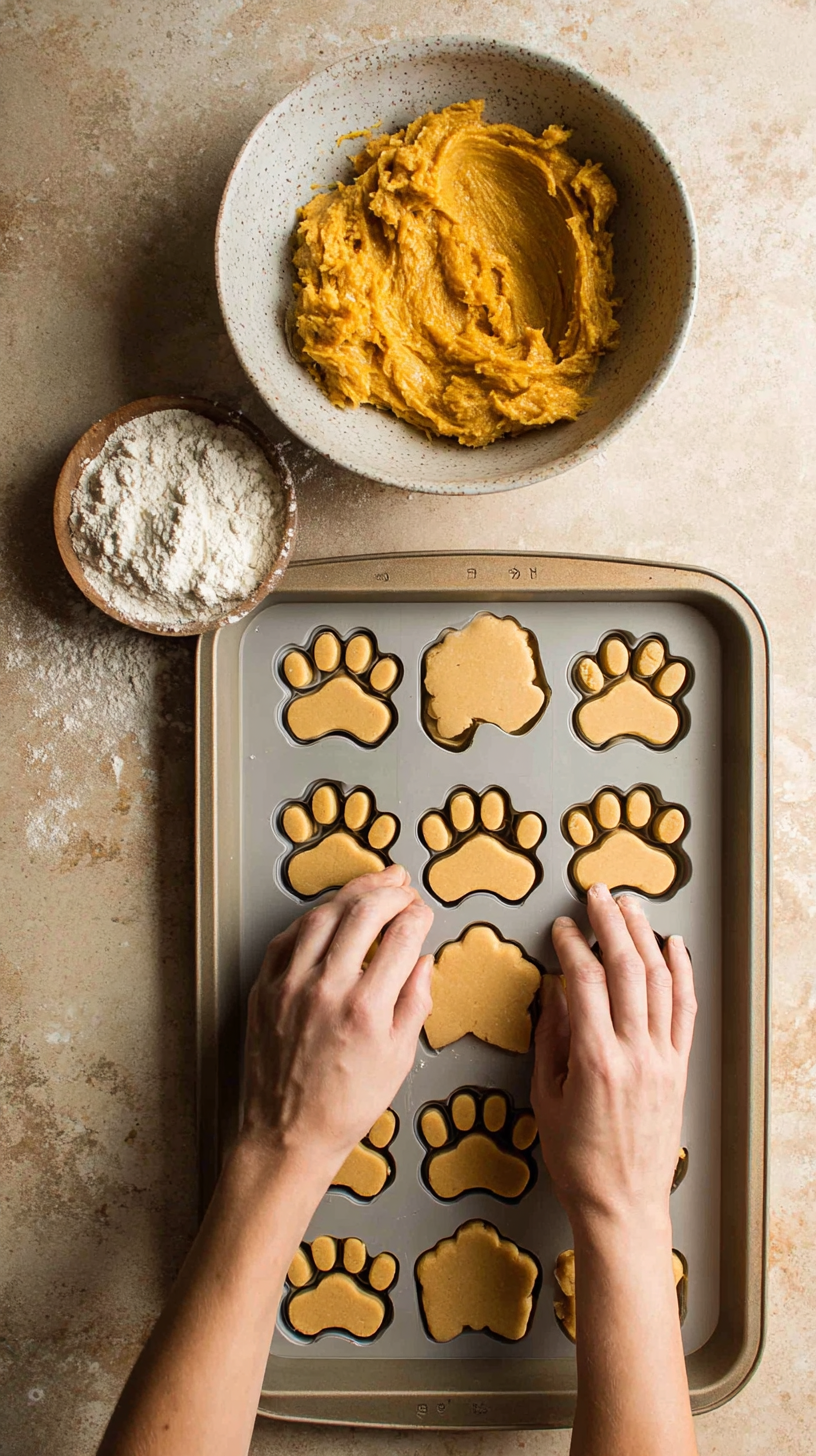Preparing Pumpkin Banana Cookies step by step cooking process