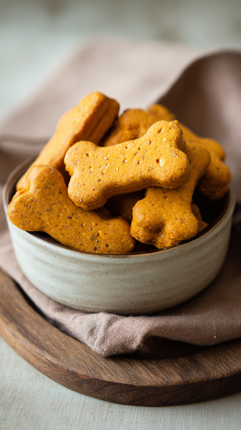 Pumpkin & Flaxseed Biscuits being served on beautiful dinnerware