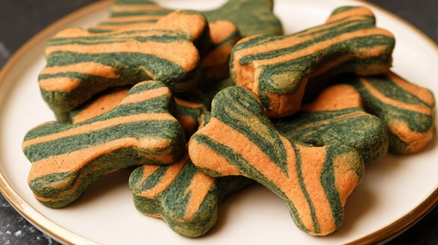Spinach and Carrot Dog Treats hero shot