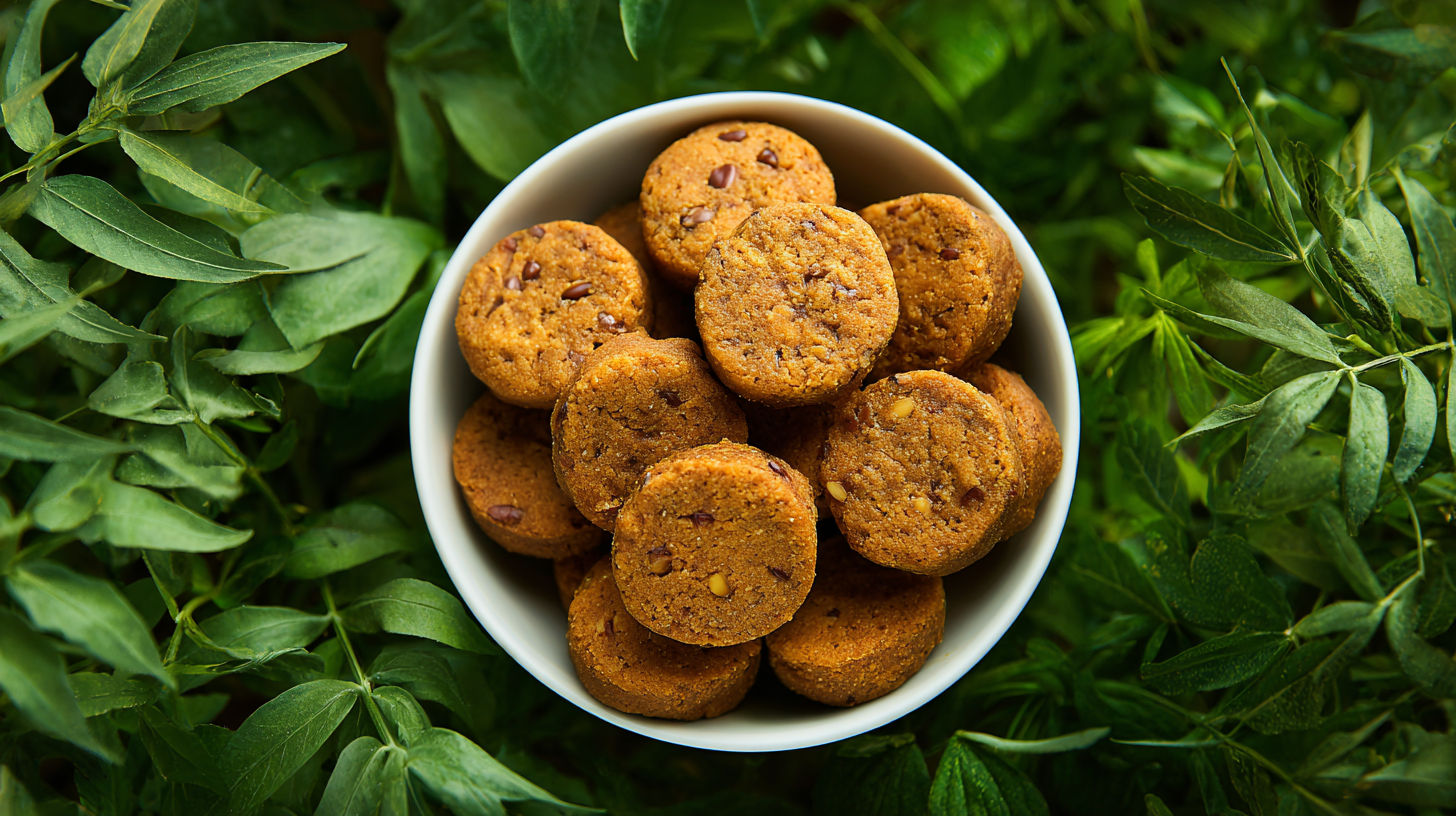 Hero shot of Sweet Potato & Flaxseed Dog Treats