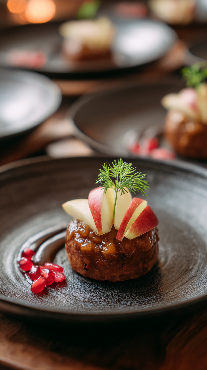 Apple Recipes with Ginger Treats for Dogs being served on beautiful dinnerware