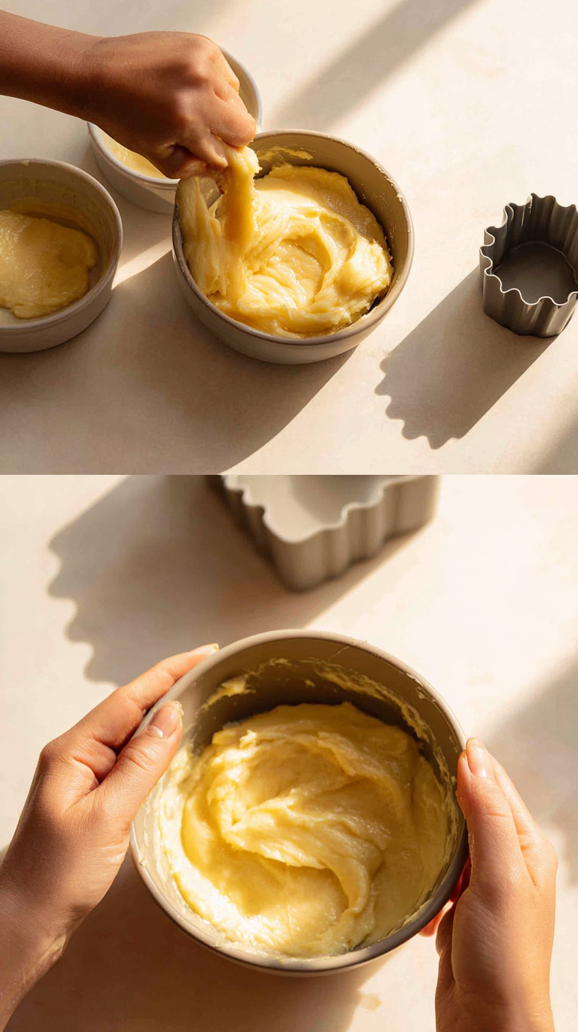 Preparing Banana Coconut Frosty Bones step by step cooking process