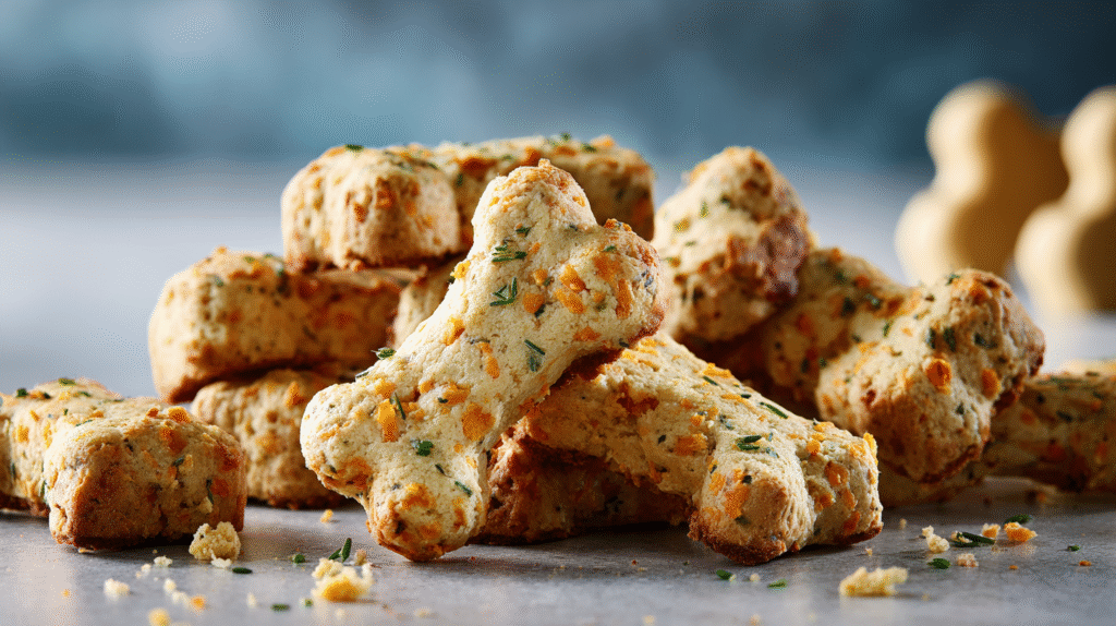 Cheddar & Herb Dog Biscuits hero shot