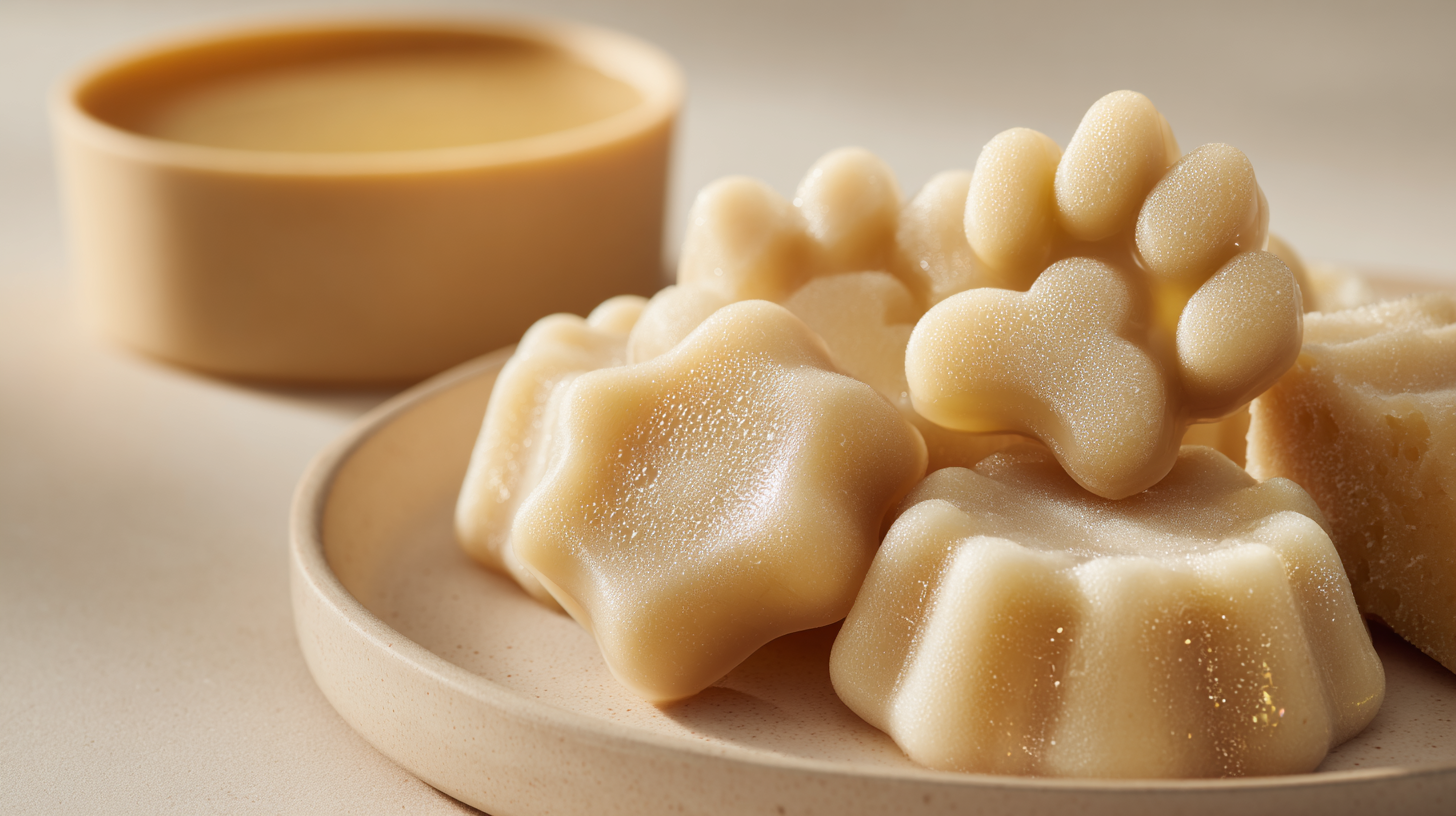 Hero shot of chicken broth treats for dogs