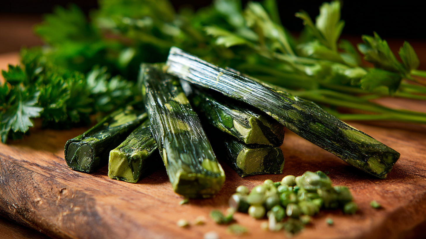 DIY Greenies Spinach & Parsley Chews for Dogs hero shot