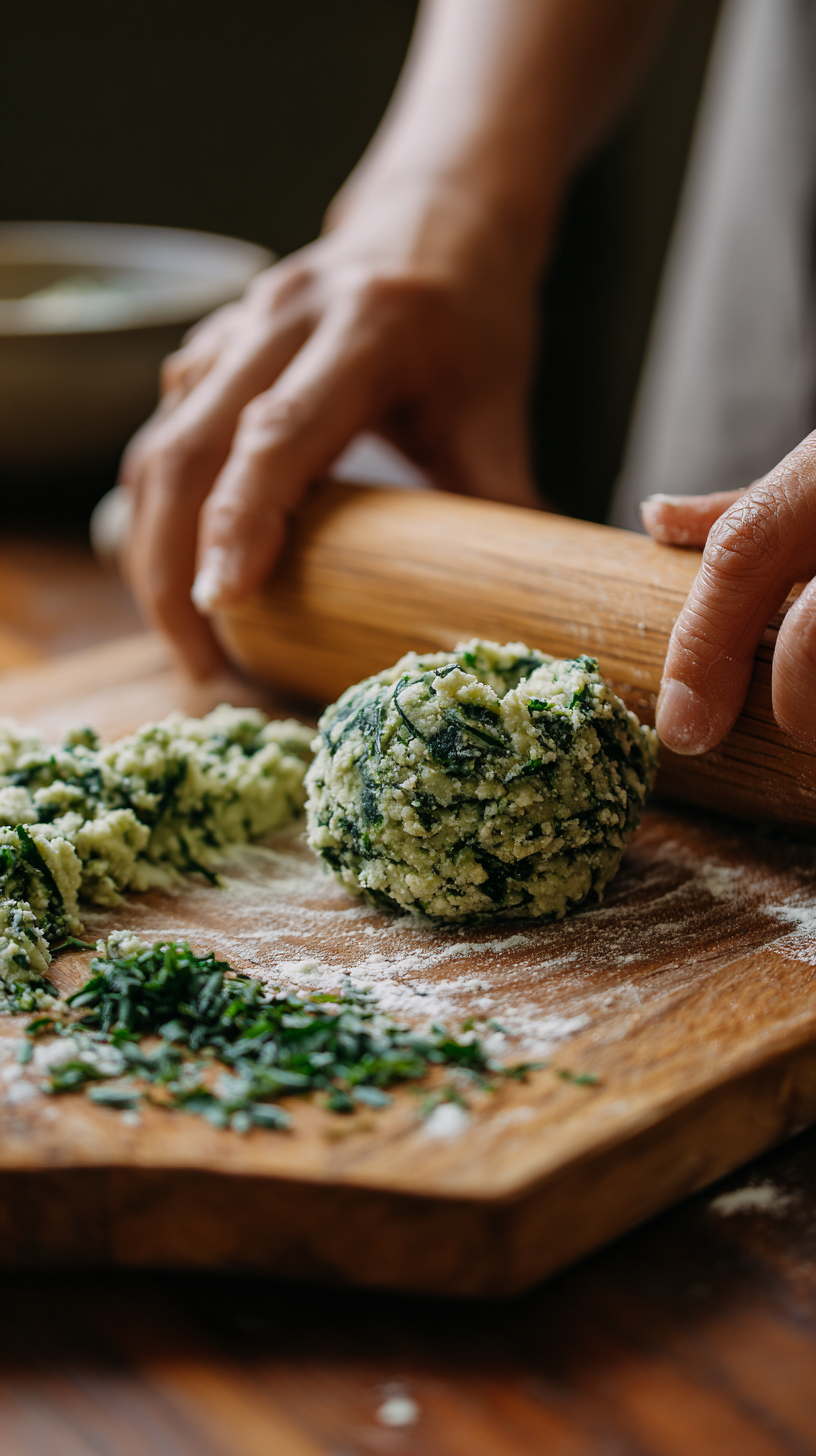 Preparing DIY Greenies Spinach & Parsley Chews for Dogs step by step cooking process