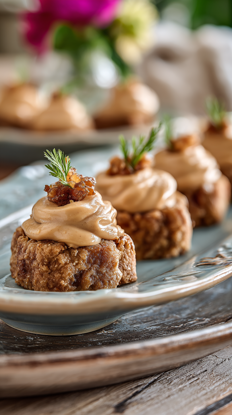 Peanut Butter & Banana Dog Treats being served on beautiful dinnerware