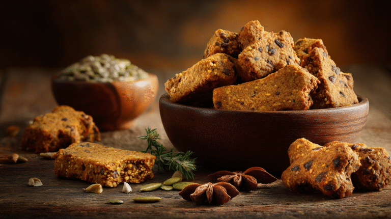 Hero shot of Pumpkin & Flaxseed Crunch dog Biscuits