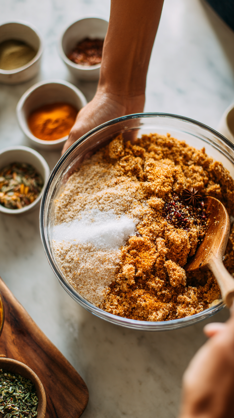 Preparing Pumpkin & Flaxseed Crunch dog Biscuits step by step cooking process