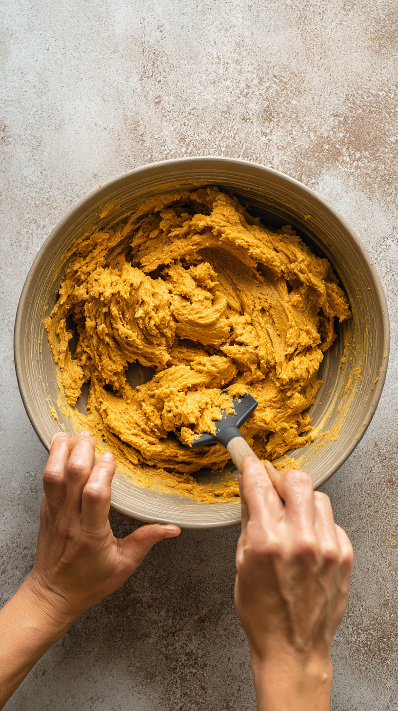 Preparing Pumpkin & Peanut Butter dog Biscuits step by step cooking process