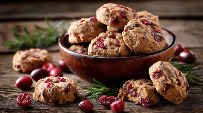 Hero shot of turkey & cranberry dog biscuits
