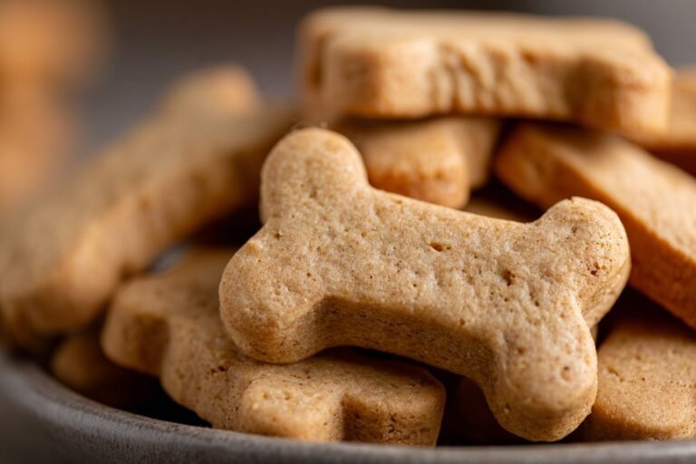Peanut Butter & Applesauce Dog Biscuits featured