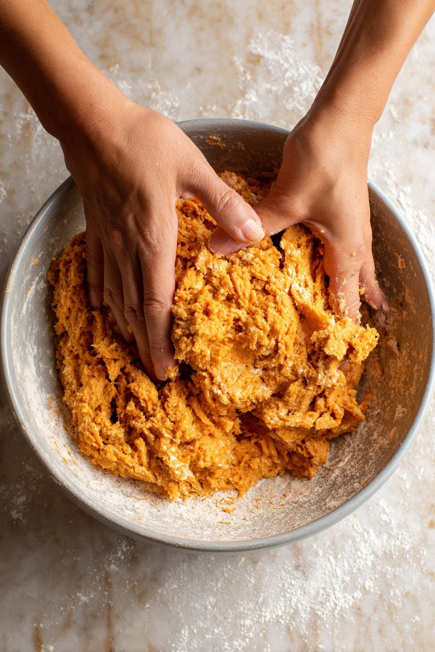 Sweet Potato Dog Biscuits instructions process